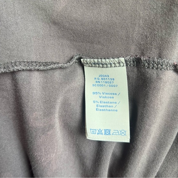 Boden Gray Ruched Sheath Dress with Pink Swans - Picture 14 of 16